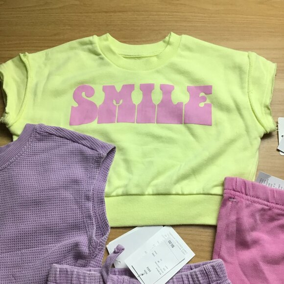 Grayson Mini 4 Piece matching Set Girl Top and short set Size 12-18 Months - Picture 2 of 10